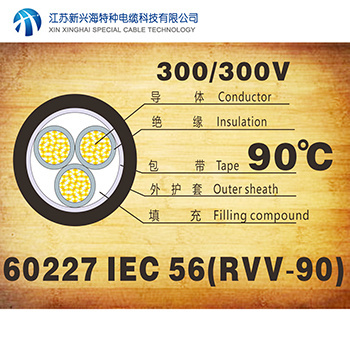 导体温度为90℃的耐热轻型聚氯乙烯护套软线